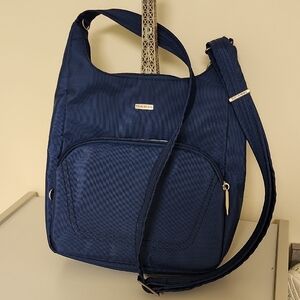 Travelon Navy Blue Anti-Theft Crossbody Shoulder Bag